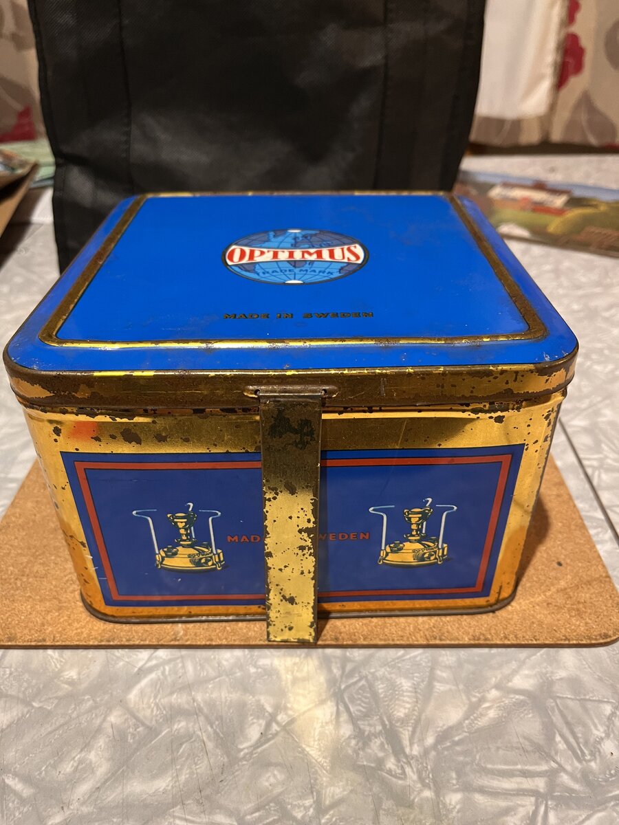 Optimus 48 with original tin | Classic Camp Stoves