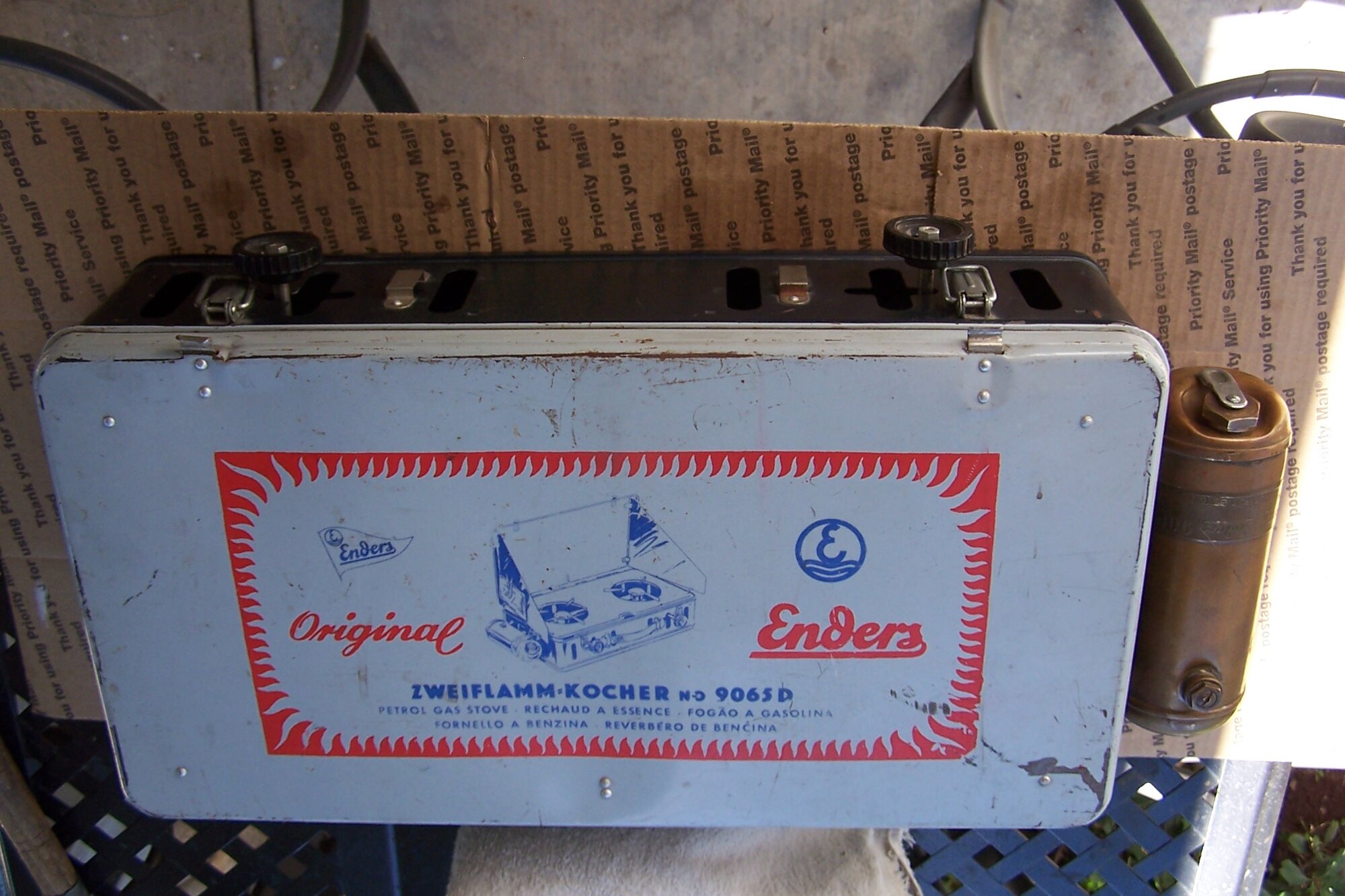 US Réchaud a vapeur d'essence US Coleman 1944 - Ventes d'antiquités