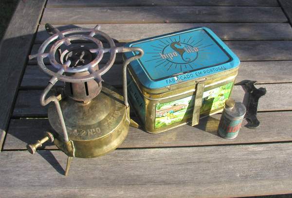 Réchaud De Camping Ancien Hipólito N°0 – Portugal – Cuivre – Pour Collection Ou Restauration