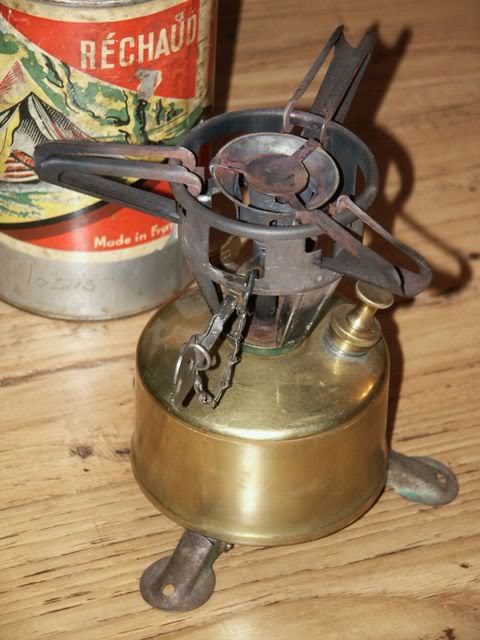 Réchaup Pigeongaz Vintage - Cuisinière à Butane Camping Avec Housse - France C.1960