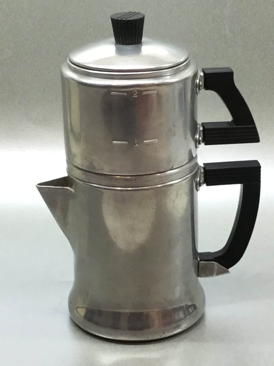 “It’s heavenly coffee, Mary” WearEver drip pot Classic Camp Stoves
