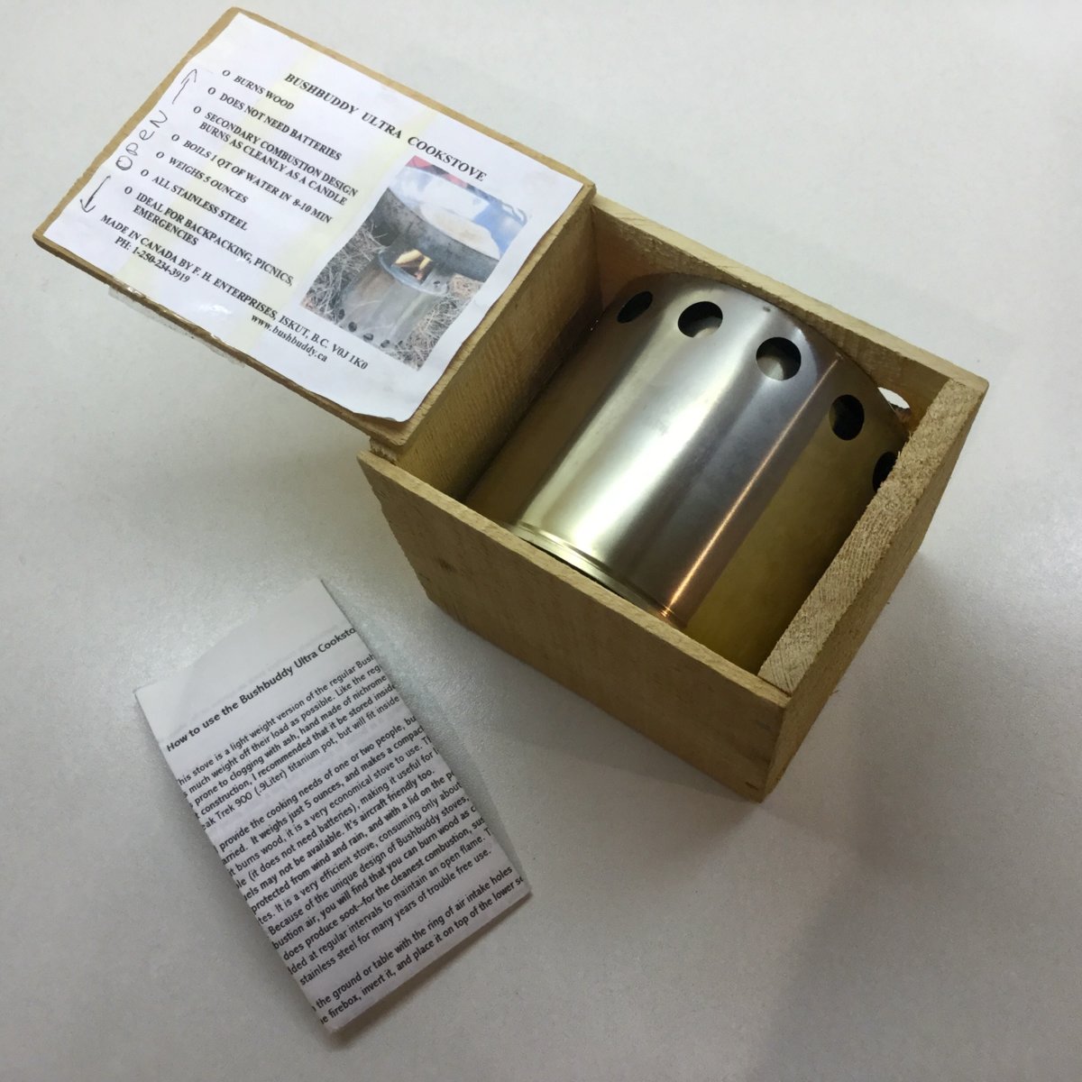 新作 人気 BUSHBUDDY COOK STOVE ブッシュバディ クック ストーブ