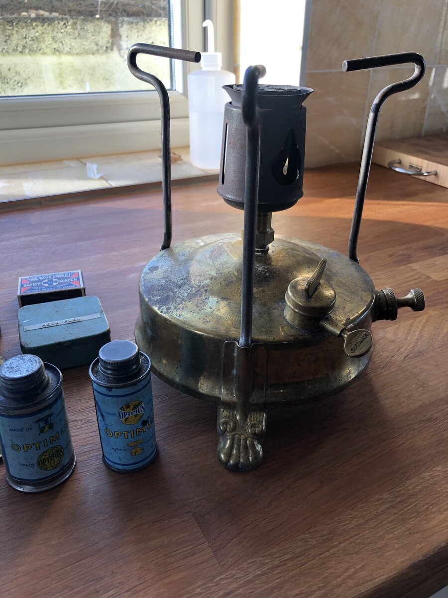 Optimus 1,s with lion feet | Classic Camp Stoves