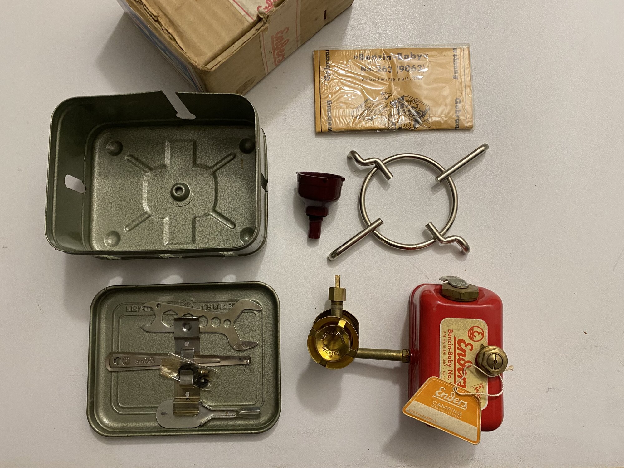 New unused Enders Baby 9063 PTB III B/E - 3547 | Classic Camp Stoves