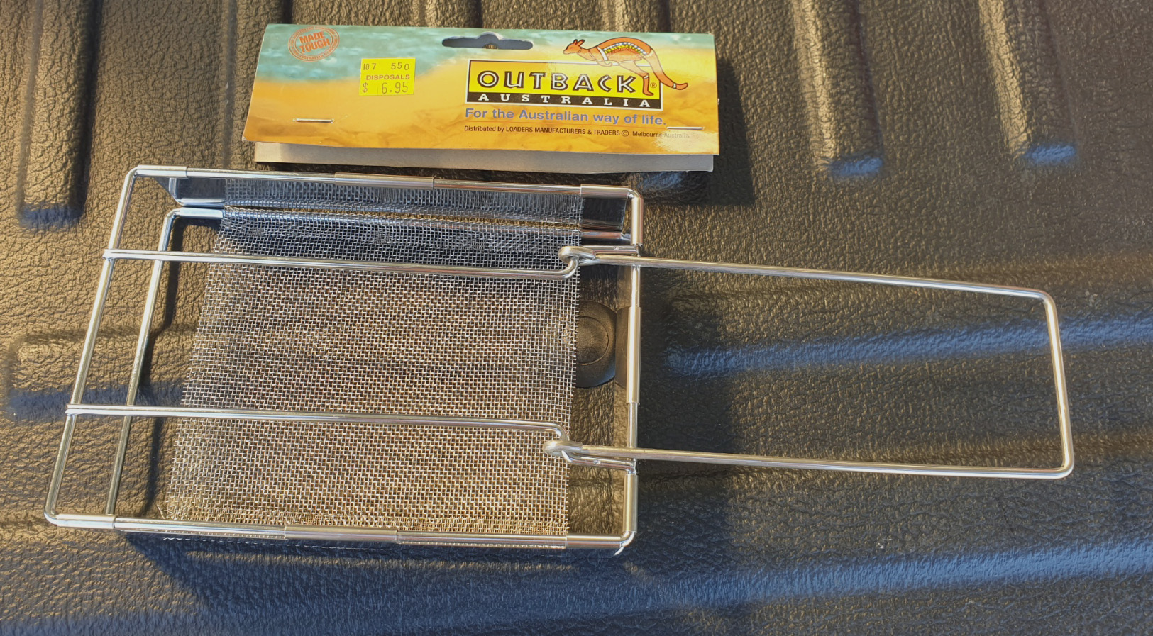 Griglia Da Campeggio OUTBACK Pyramid Steel – Tostapane Rotondo A 4 Fette Per Fuoco