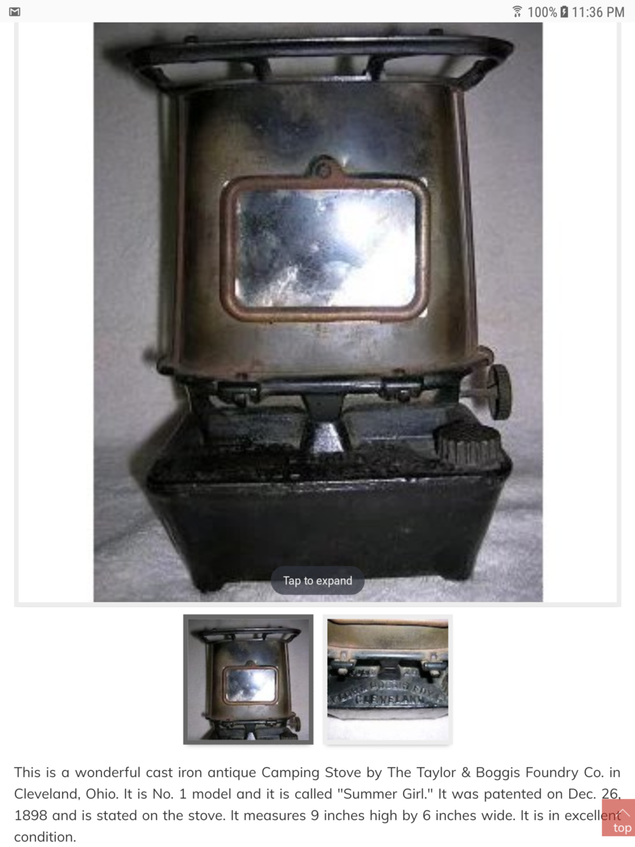 アイロンストーブ Cleveland Foundry Co. 1895 アイロンストーブ